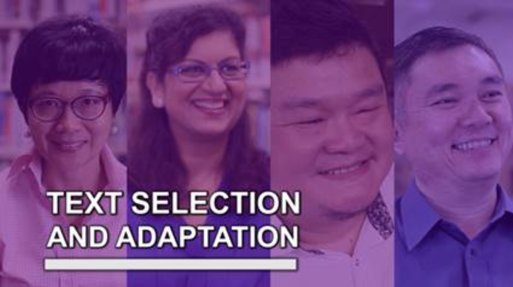 Text Selection and Adaptation